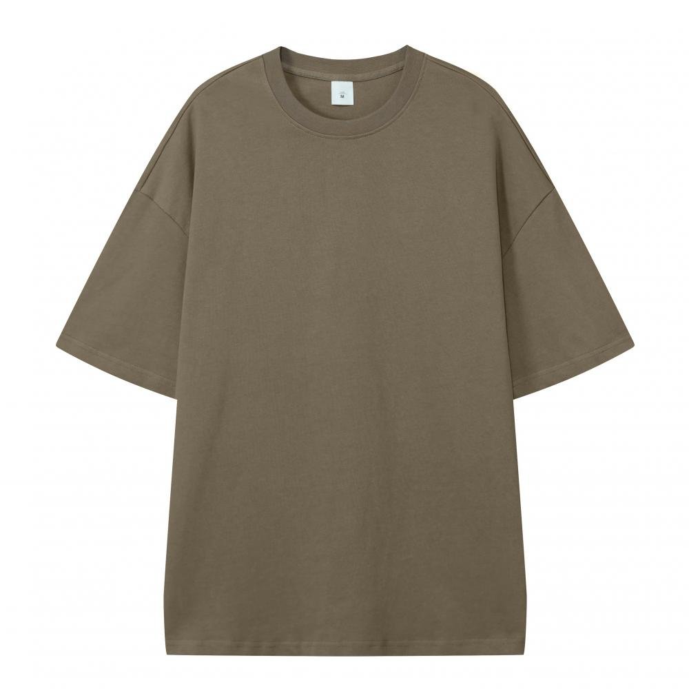 titan 330gsm streetwear moss green color t-shirt