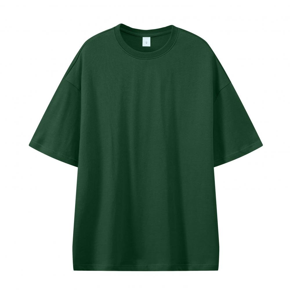 titan 330gsm streetwear retro green color t-shirt